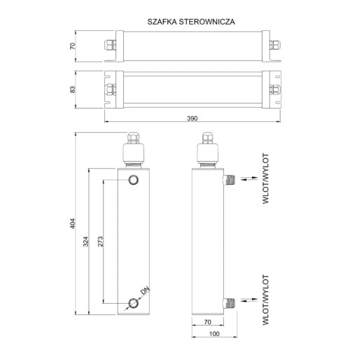 Wymiary lampy TMA D2