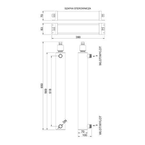 Wymiary lampy TMA D4