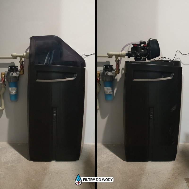 Zamontowany zmiękczacz wody Ecoperla Vita