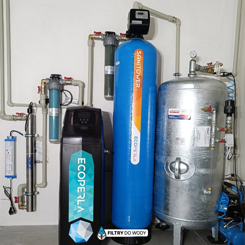 Montaż stacji do usuwania żelaza z wody