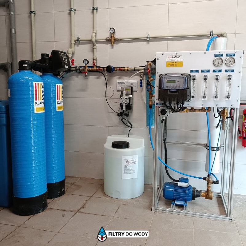 Montaż stacji uzdatniania wody do waterjet