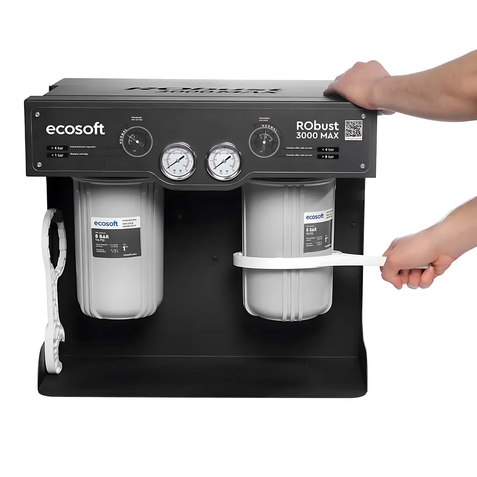 Wymiana wkładu odwróconej osmozy Akcesoria odwróconej osmozy Ecosoft RObust 3000 MAX