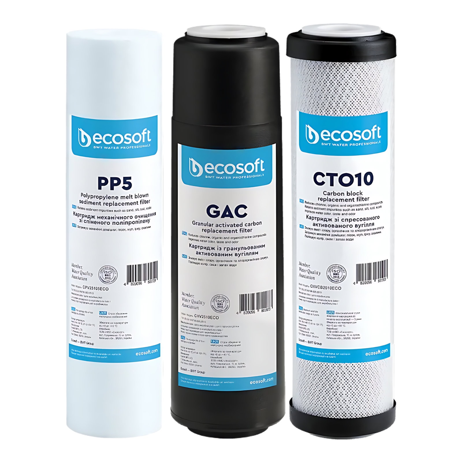 Wkłady zestawu wkładów do Ecosoft RObust Mini, RObust 1500